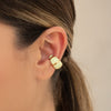 Earcuff Rayas verde