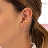 Set earcuff + estrellas dorados