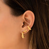 Set X3 Aretes Dona gold