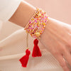 Pulsera Borlas con dijes marinos + Aretes