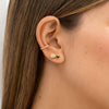 Set De Aretes 2 Pares de Topos Y 1 Earcuff